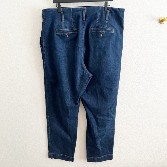 Boden Blue Ankle Cropped Jeans High-Waisted 16/18 - Picture 6 of 11